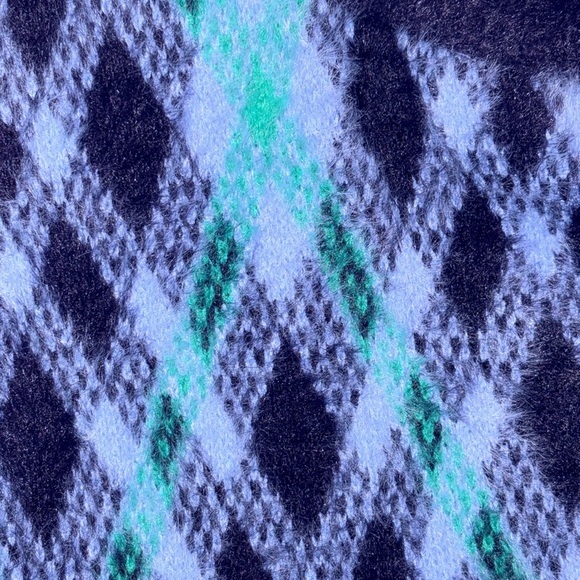 Aerie Argyle Oversized Sweater – Navy/Green/Blue – Size Small – NWT - Picture 9 of 13
